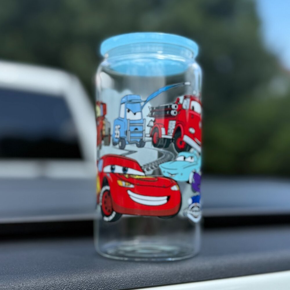 Red Car libbey Glass